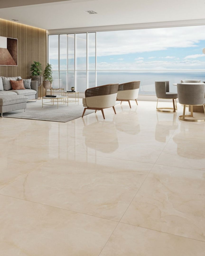 60x60 Twyford Cream Nano Polished Porcelain